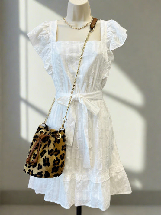 GILLI WHITNEY WHITE MINI DRESS