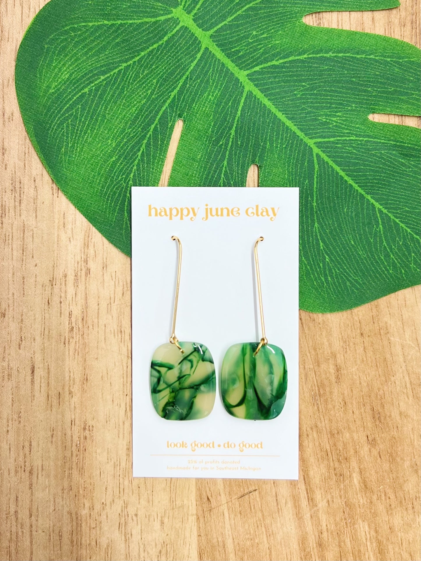 HAPPY JUNE CLAY JANELL EARRINGS