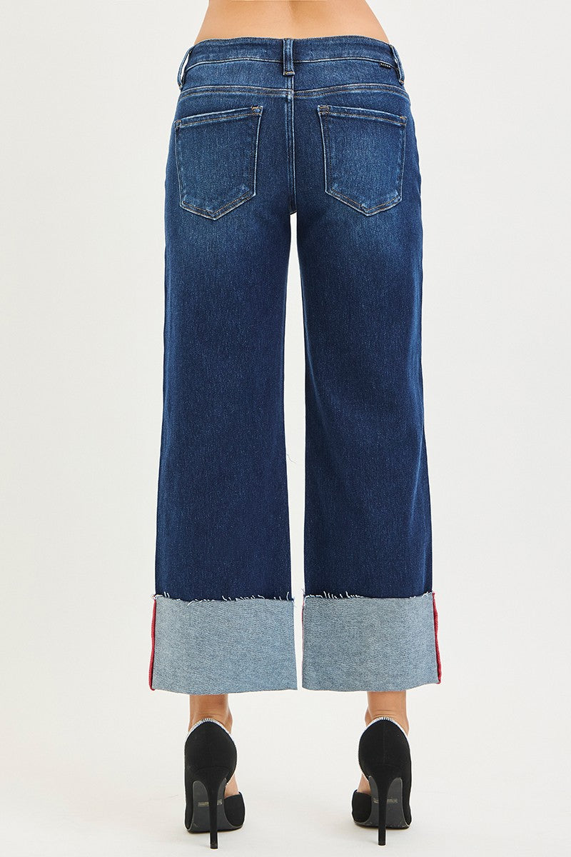 RISEN BIDIE CUFFED JEANS