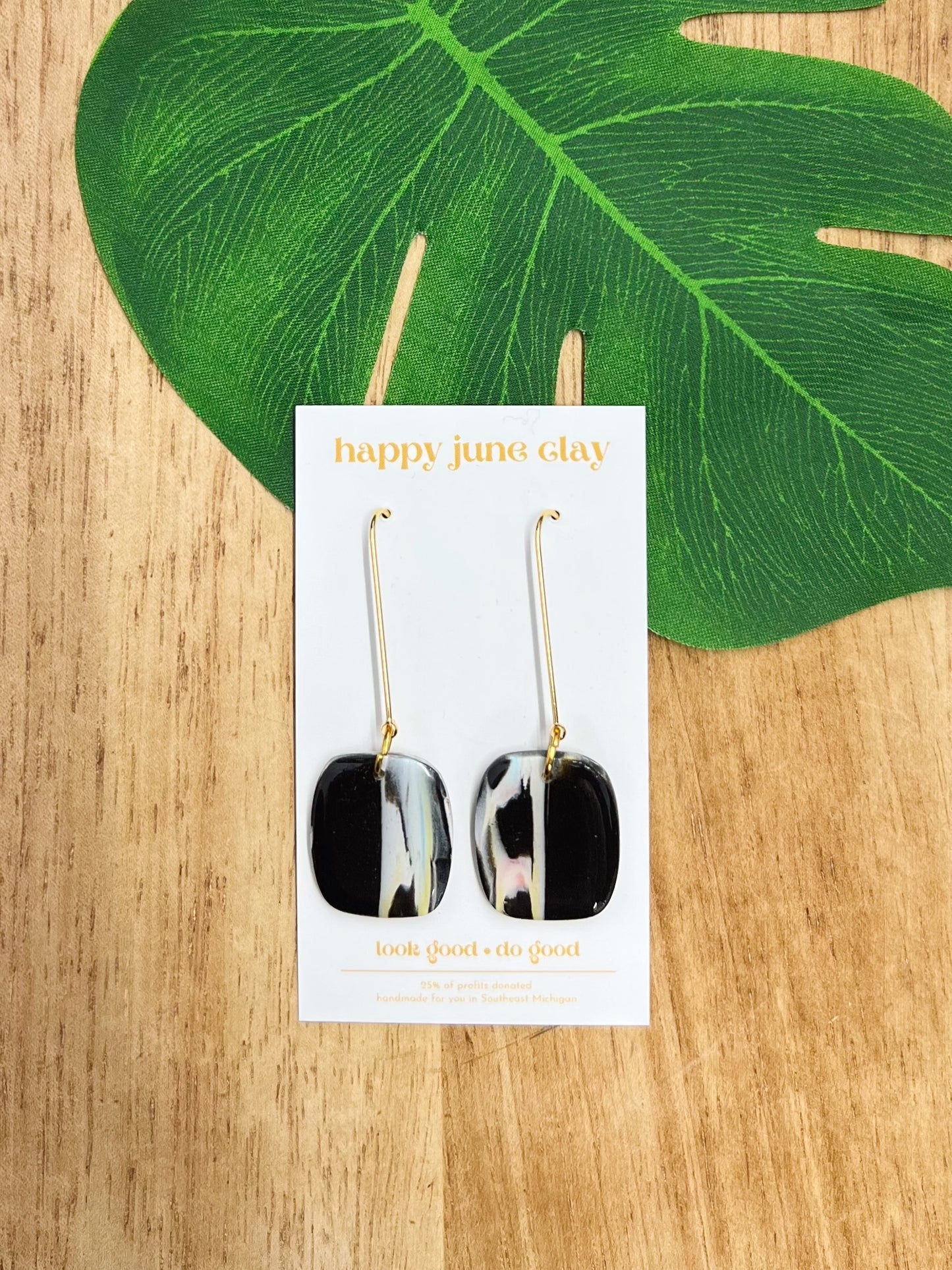 HAPPY JUNE CLAY JANELL EARRINGS