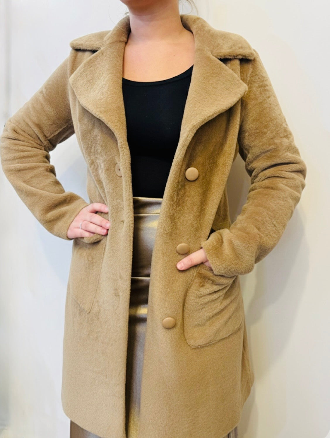 RIVO SHEARLING REVERSIBLE COAT