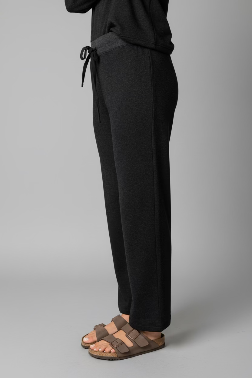 BOBI COMFORT WAIST CROP FLARE PANTS