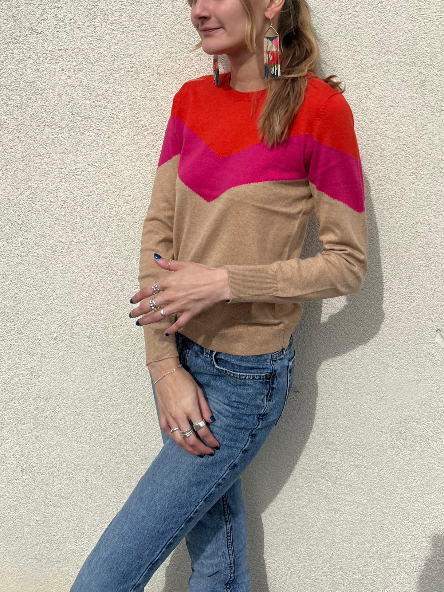 J. SOCIETY CHEVRON CREWNECK