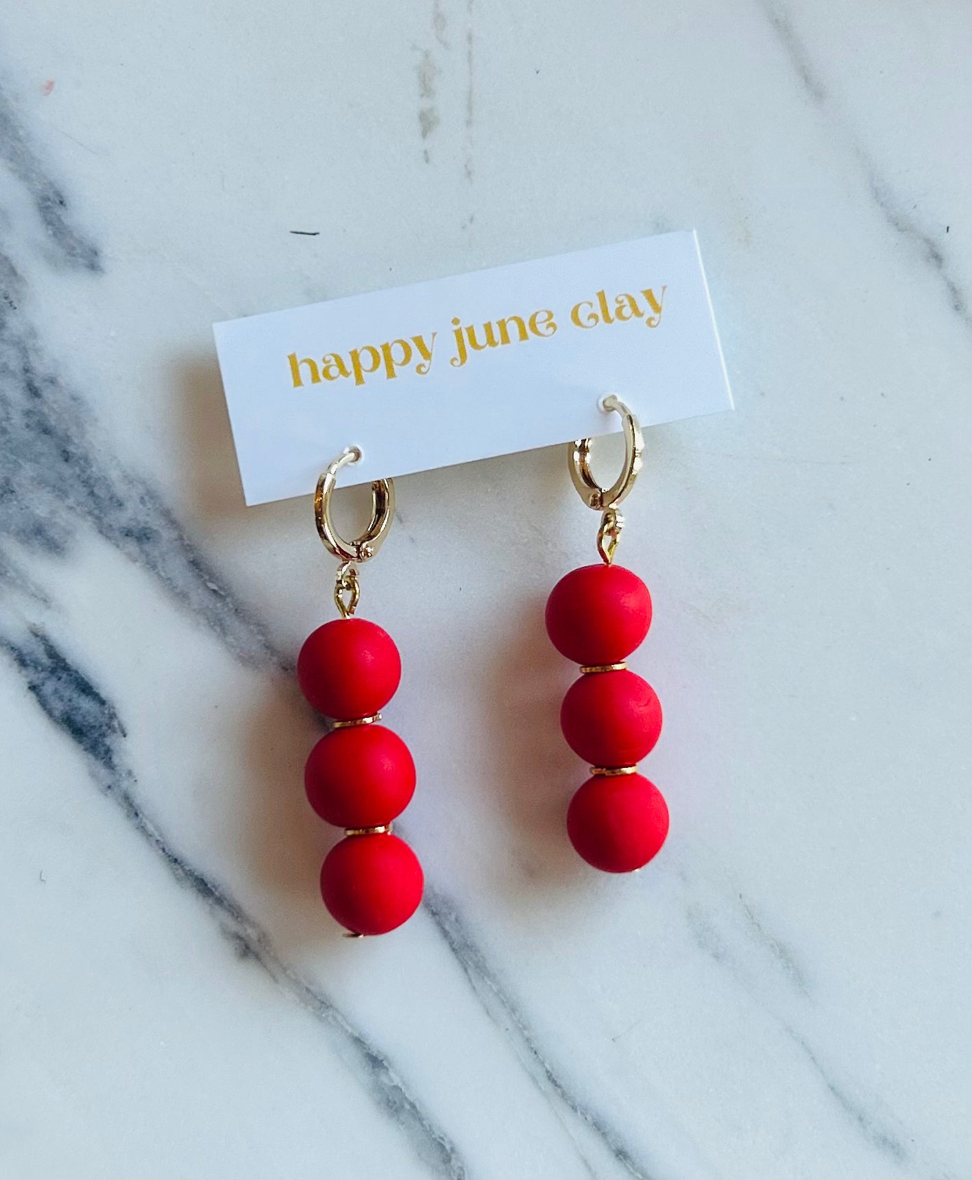 HAPPY JUNE CLAY CIRCLE STACK