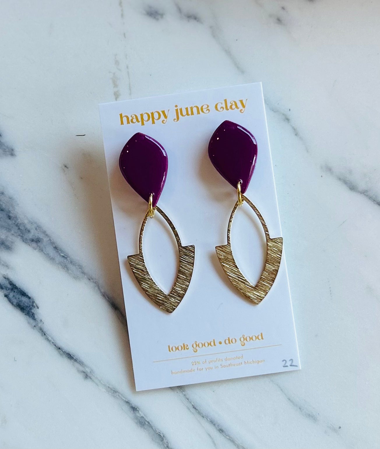 HAPPY JUNE CLAY RIVKA EARRINGS