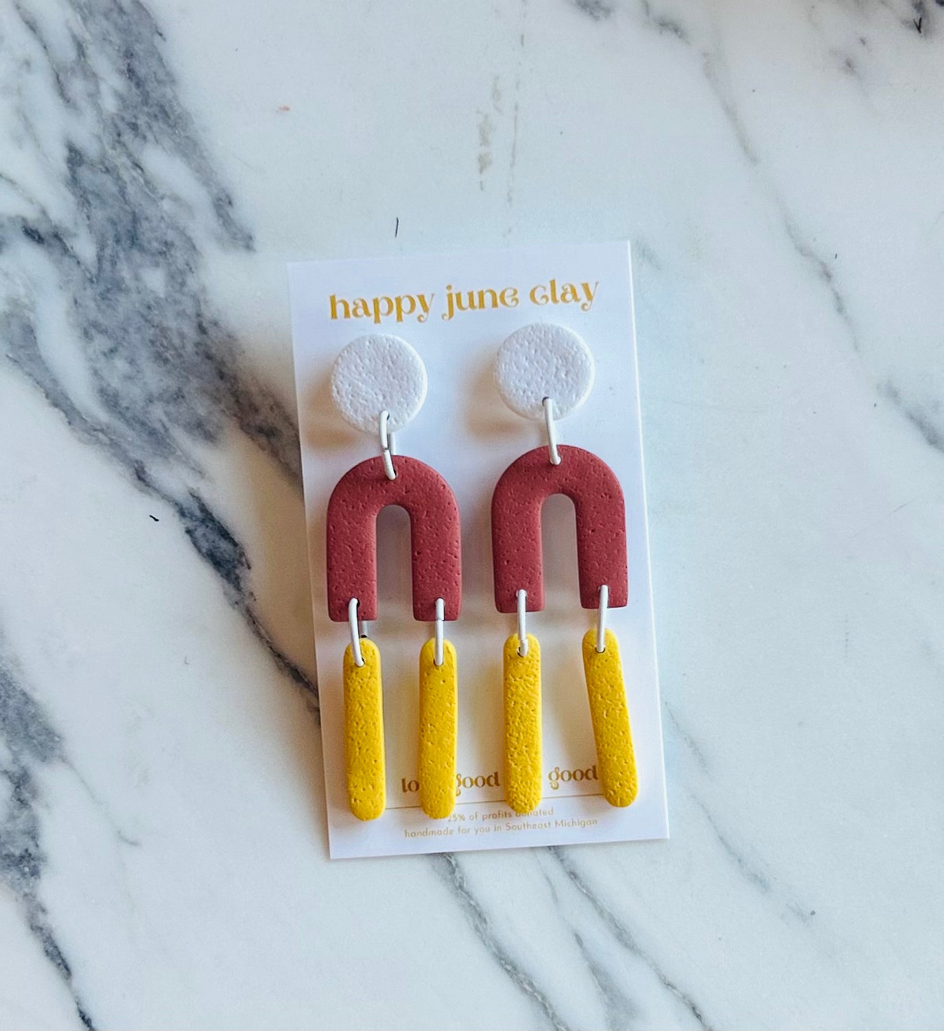 HAPPY JUNE CLAY DANCE DANGLE