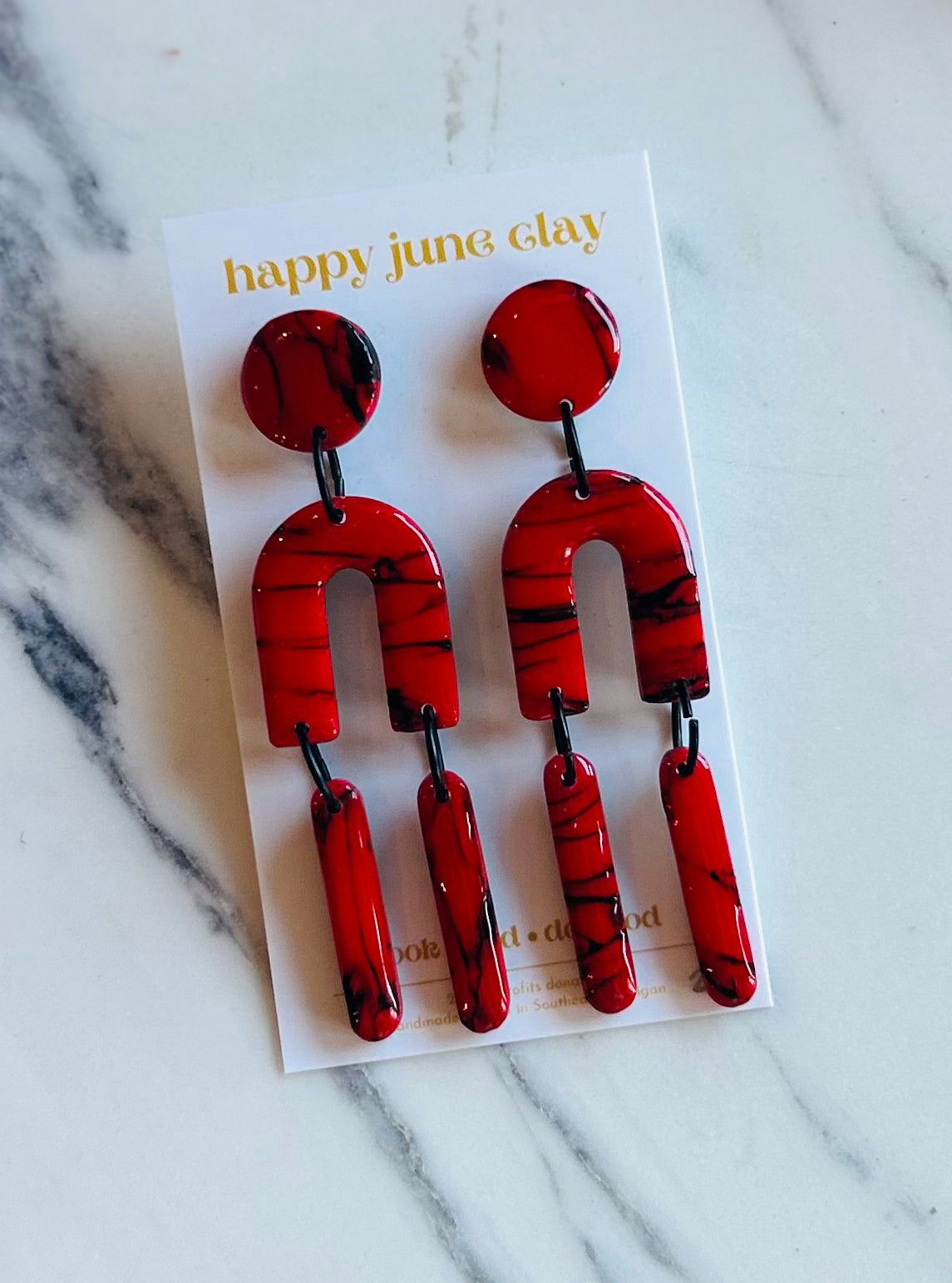 HAPPY JUNE CLAY DANCE DANGLE