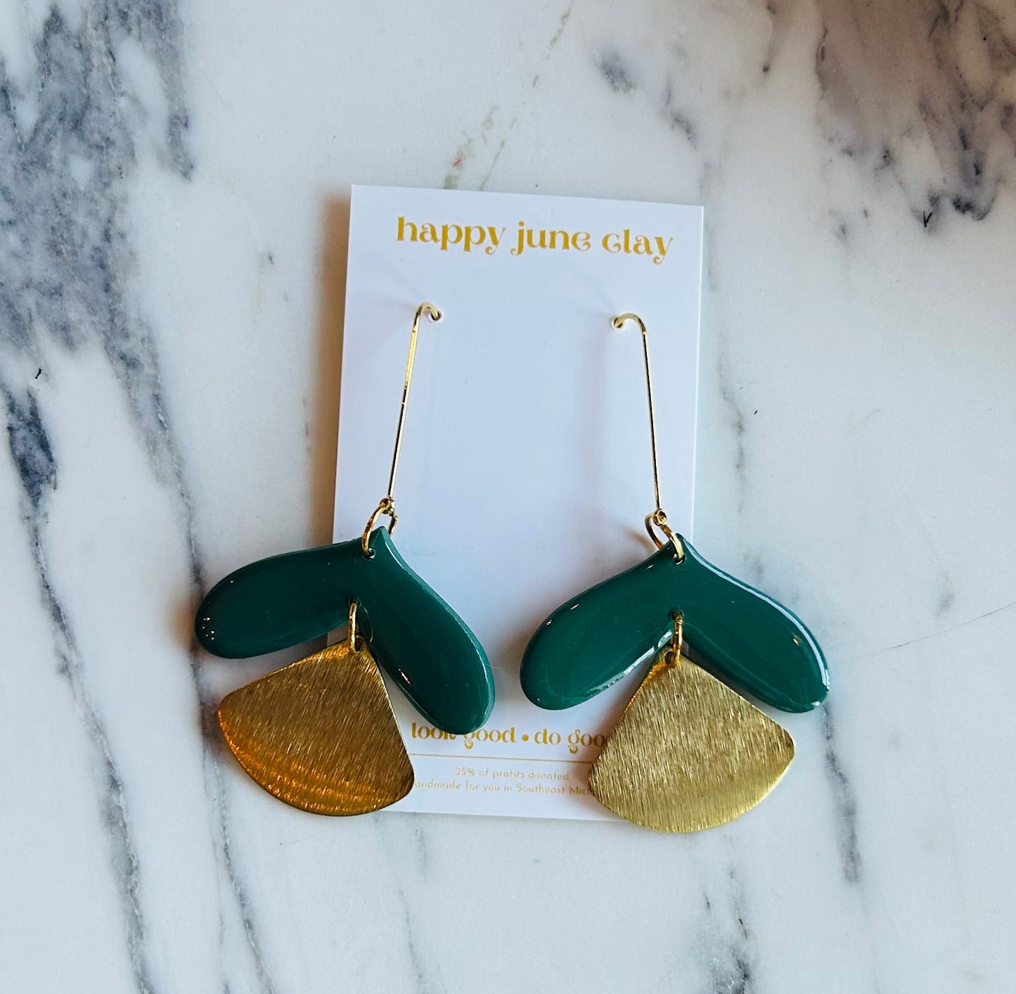 HAPPY JUNE CLAY AMELIA EARRINGS