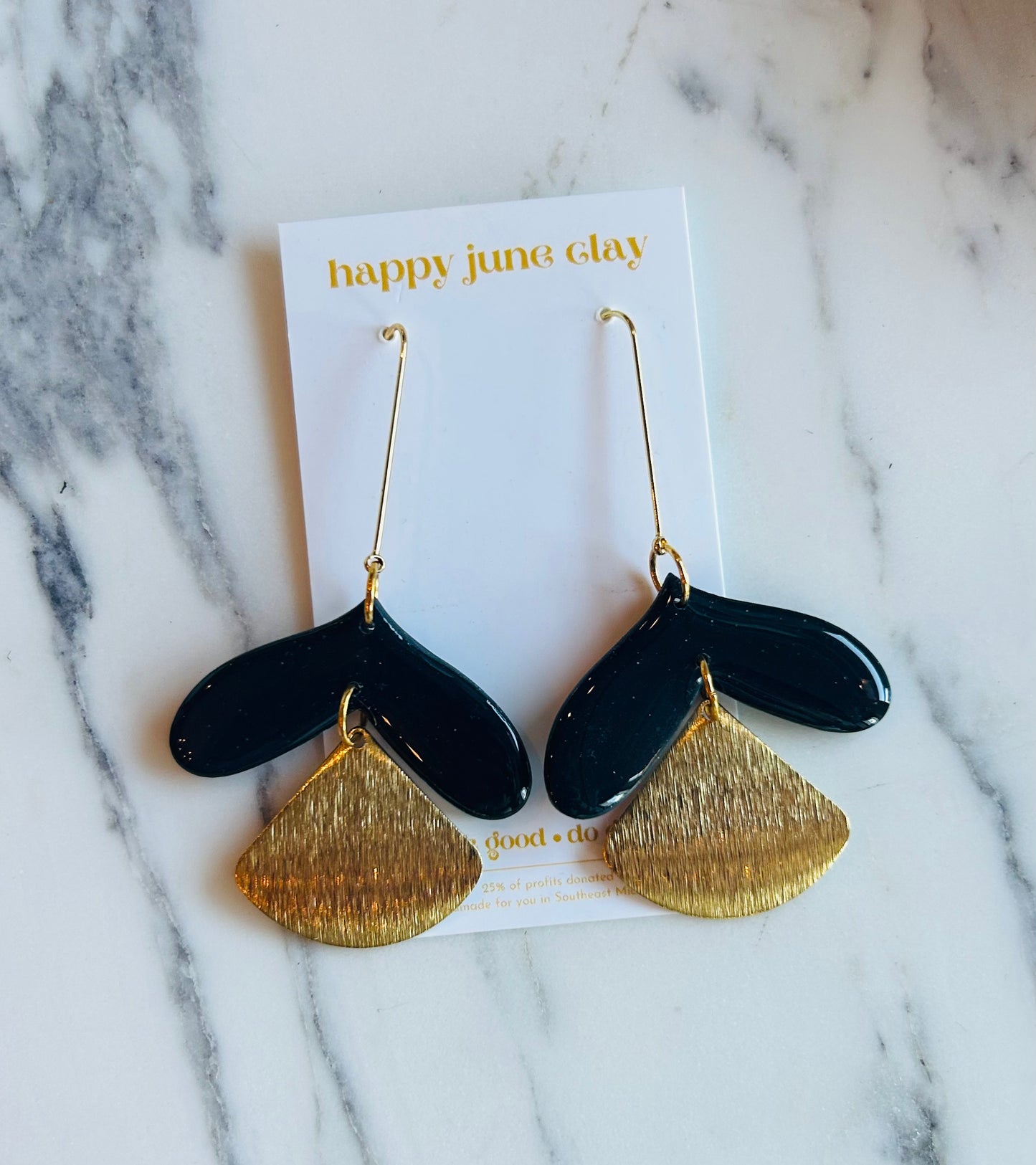 HAPPY JUNE CLAY AMELIA EARRINGS