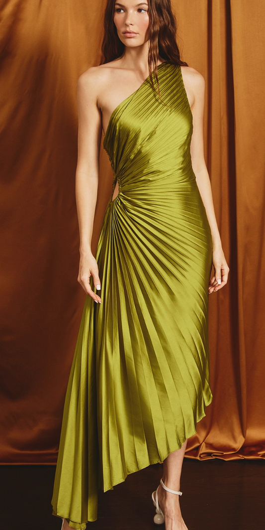 DRESS FORUM PLEATED MAXI