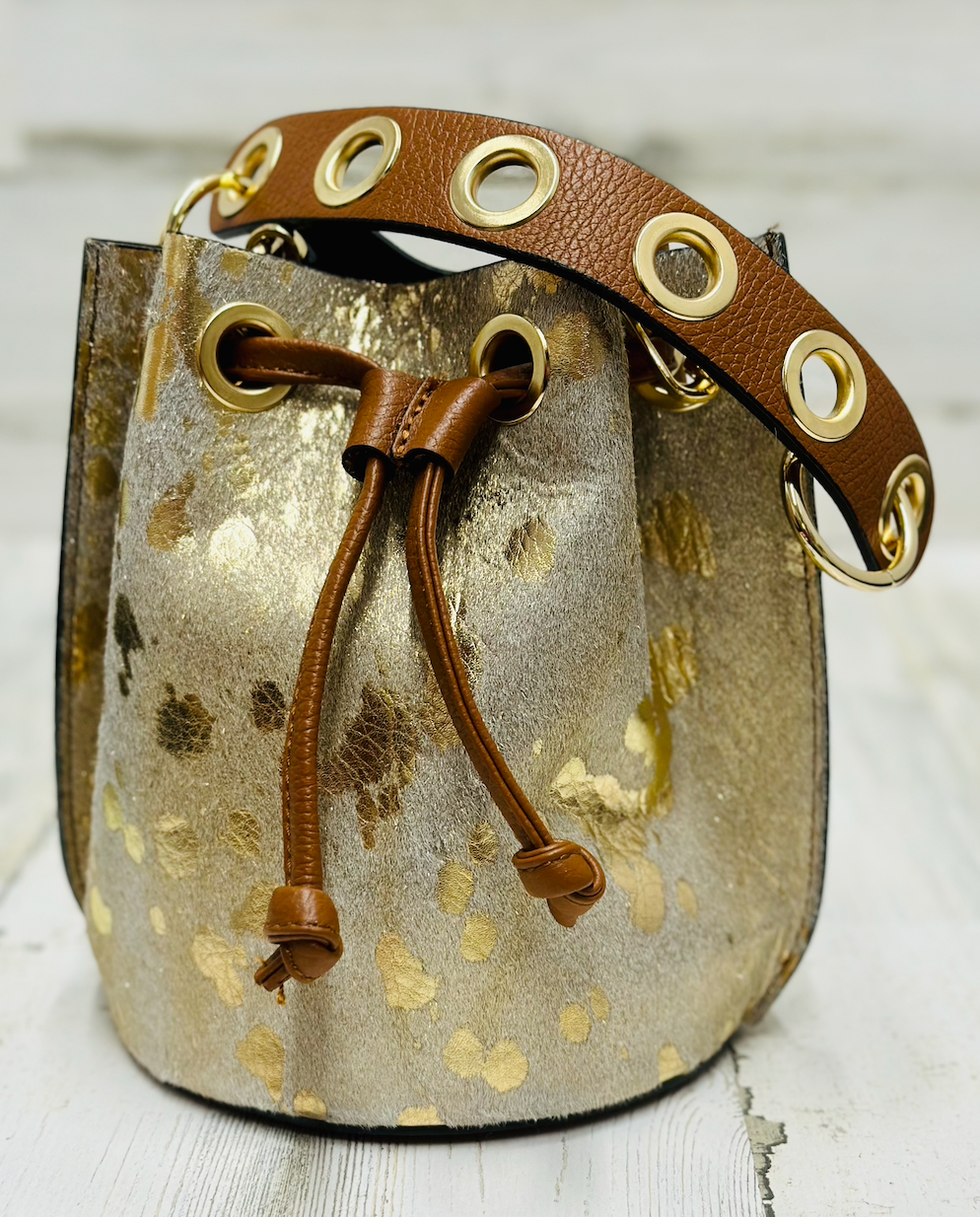 CHARLIE LEATHER BUCKET BAGS