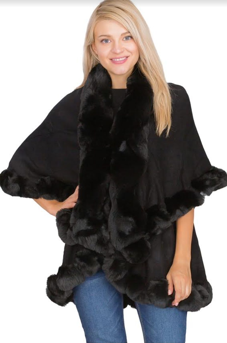 DOWNTOWN DOUBLE LAYER PONCHO