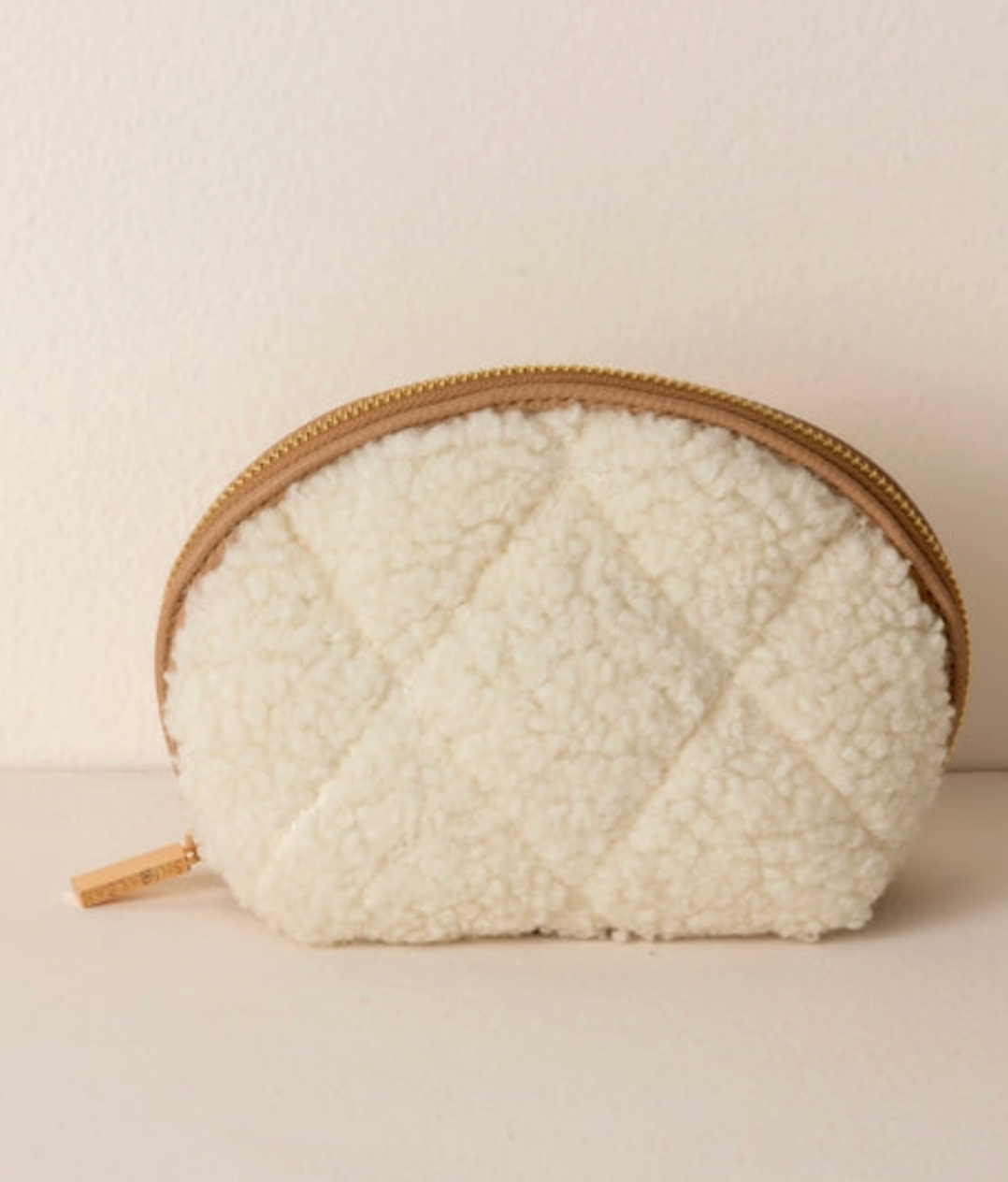 SHIRALEAH SHERPA COSMETIC POUCH