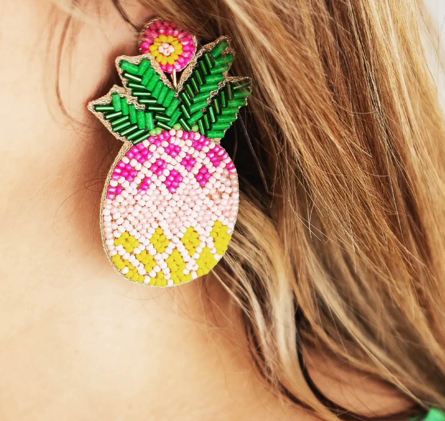 VIV & LOU FINEAPPLE EARRINGS