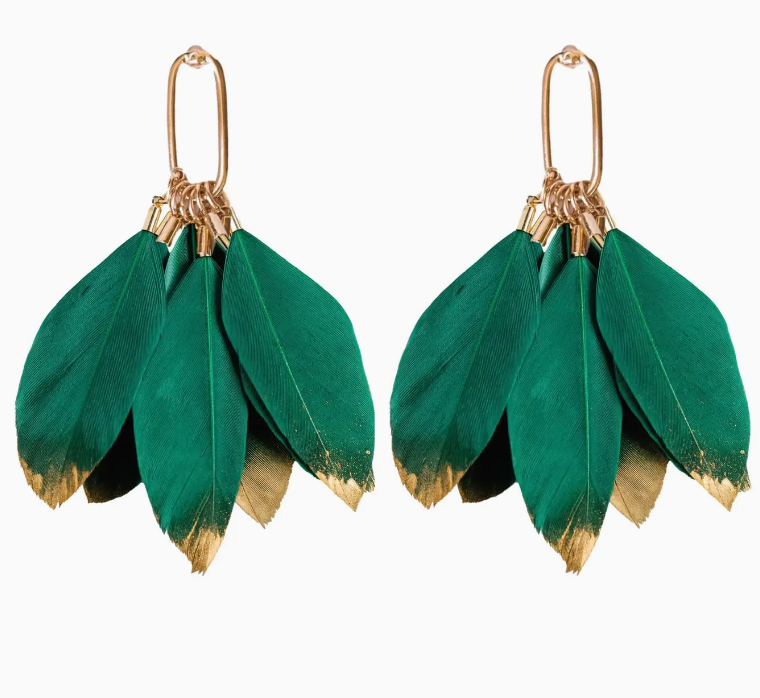 ST ARMANDS DESIGNS LIGHT AS FEATHER EARRINGS
