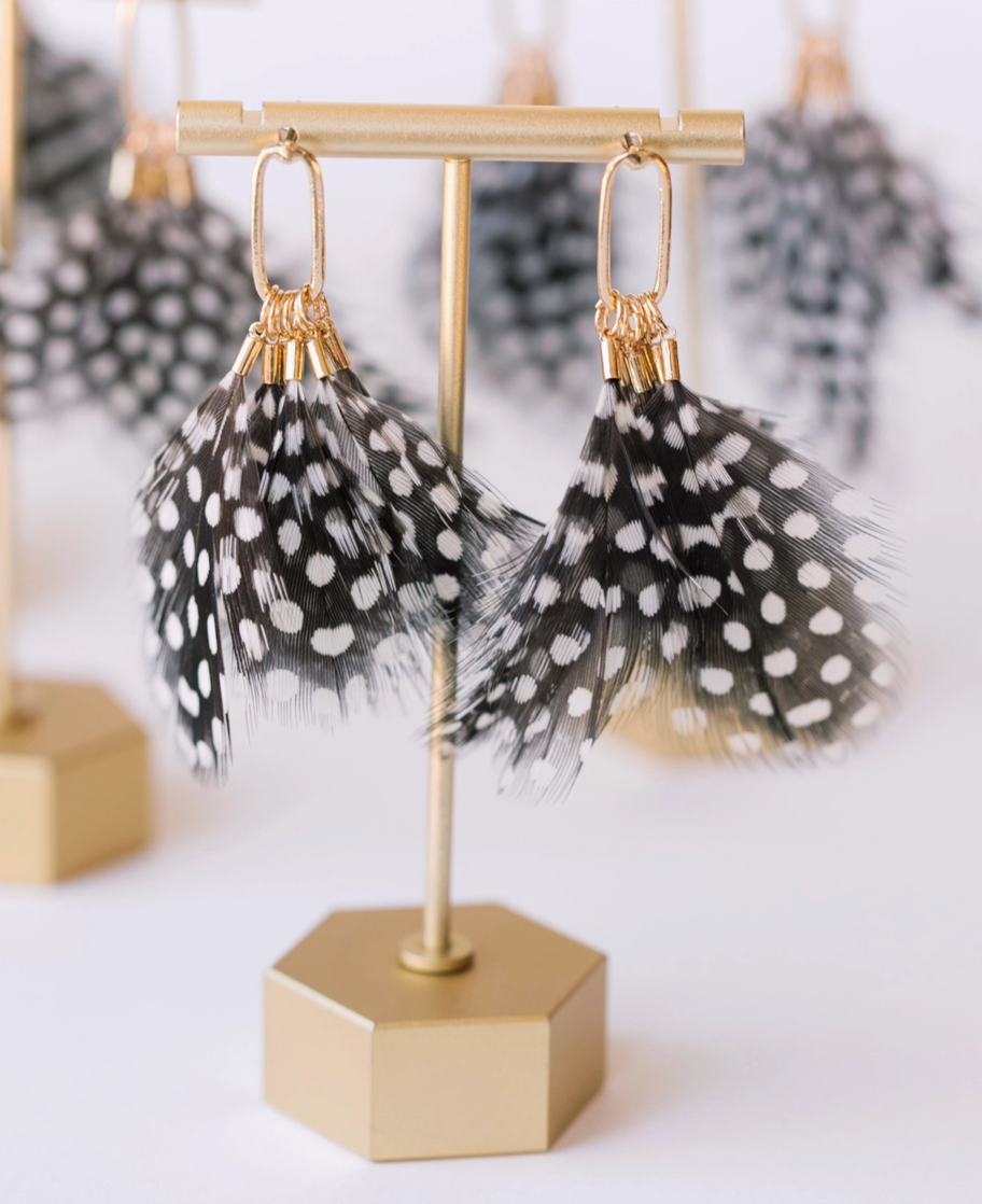 ST ARMANDS DESIGNS LIGHT AS FEATHER EARRINGS