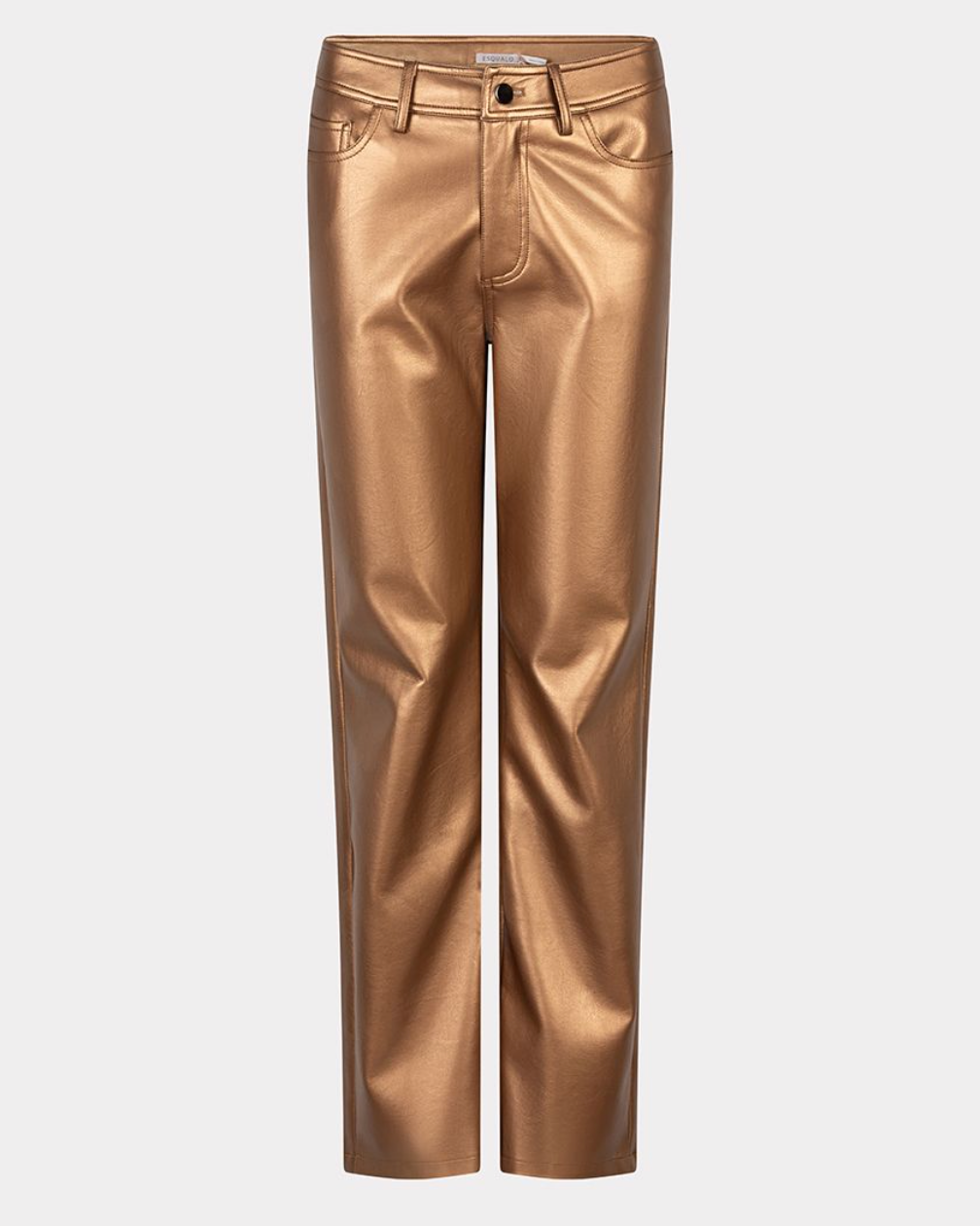 ESQUALO BRANDY FAUX LEATHER PANTS