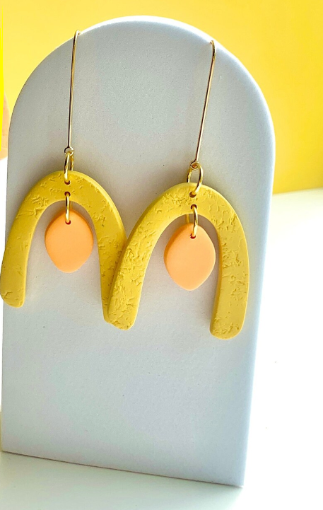 HAPPY JUNE CLAY ARCHIE EARRINGS