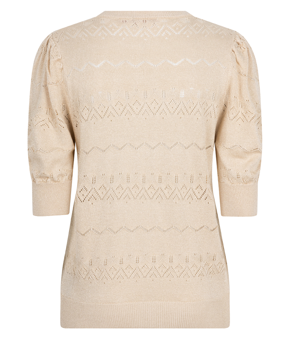 ESQUALO GOLD LUREX SWEATER