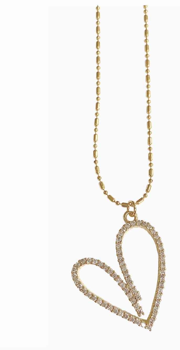 GEMELLI WITH MUCH LOVE HEART NECKLACE