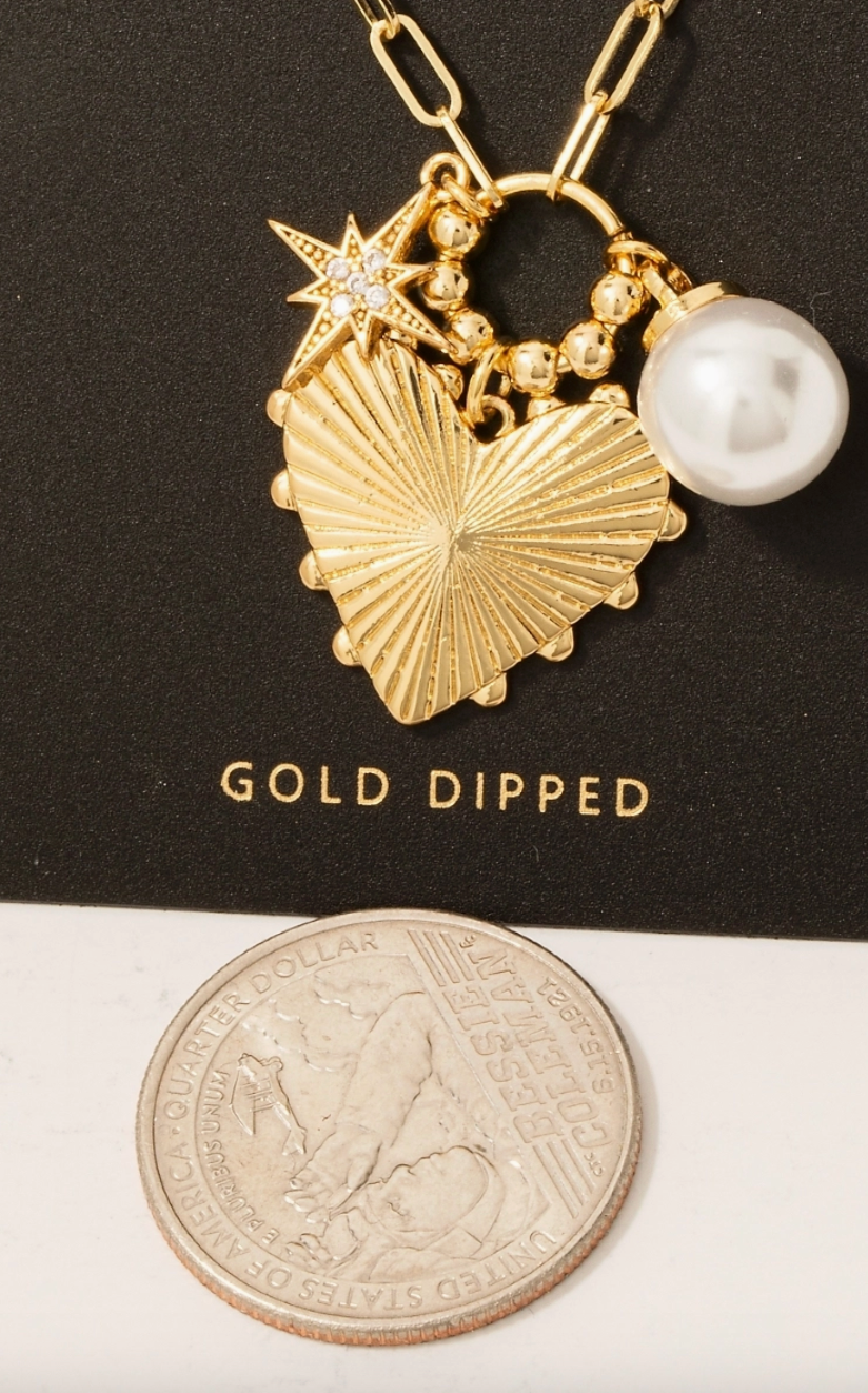 COLUMBUS BROOKE CHARM NECKLACE