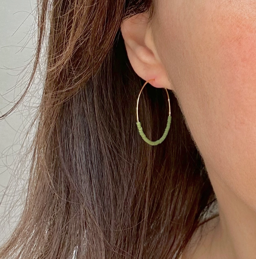 OCEAN BREAKUP MUTED MINI HOOPS
