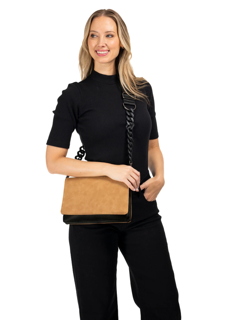 HAUTE SHORE LEXI VEGAN SUEDE PURSE