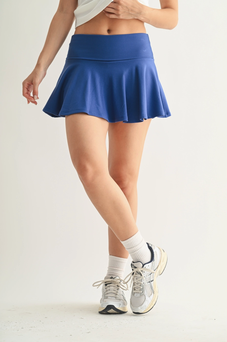MONO B RIBBED FOLDOVER SKORT