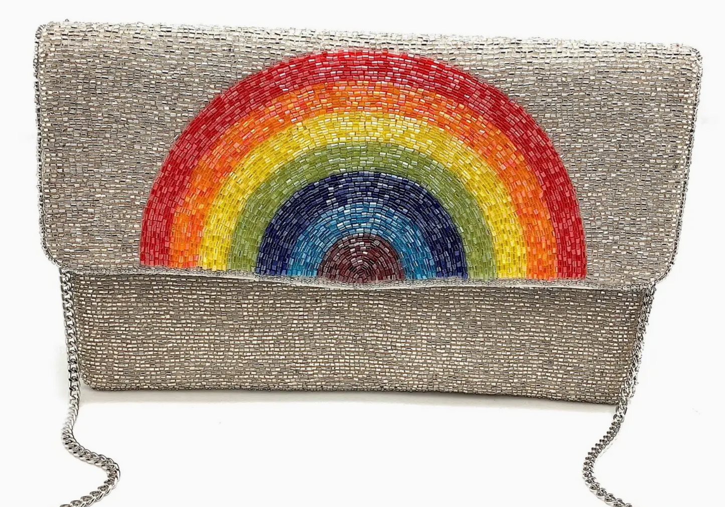 PIZZAZZ BEADED CLUTCH