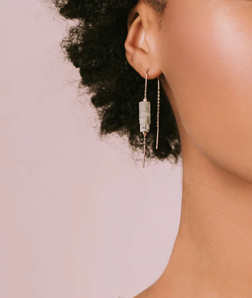 SCOUT STONE THREADER EARRING