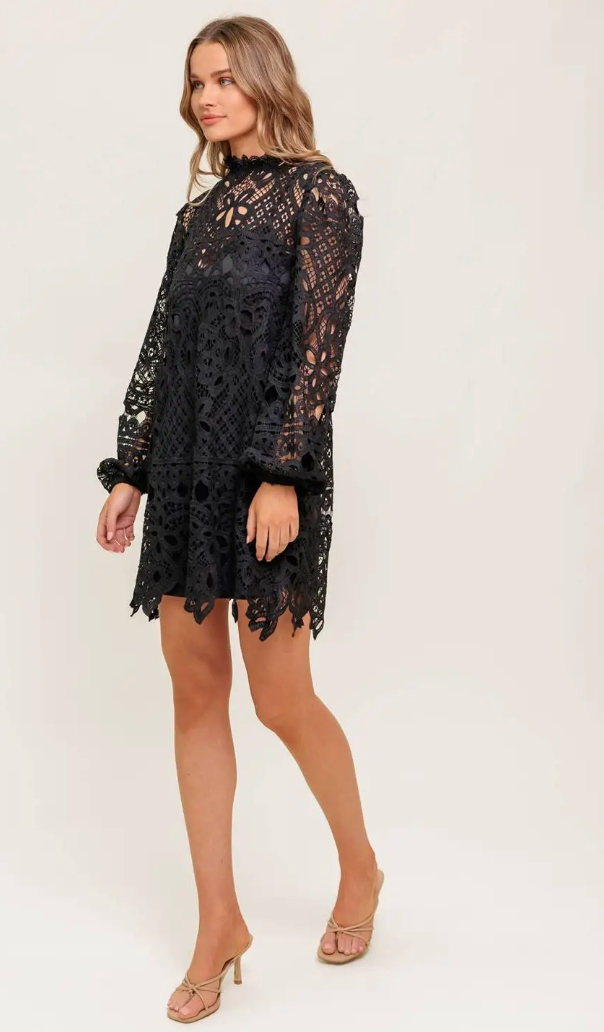 FLYING TOMATO LACE MINI DRESS