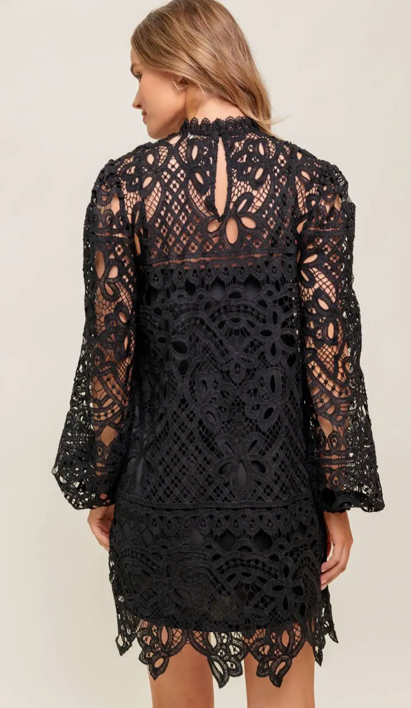 FLYING TOMATO LACE MINI DRESS