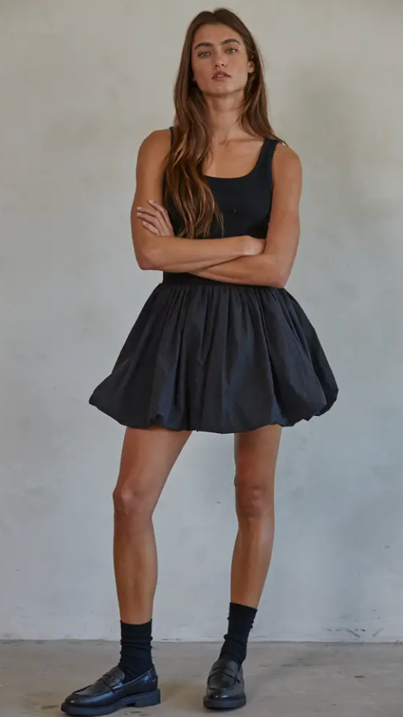 BY TOGETHER BUBBLE MINI DRESS