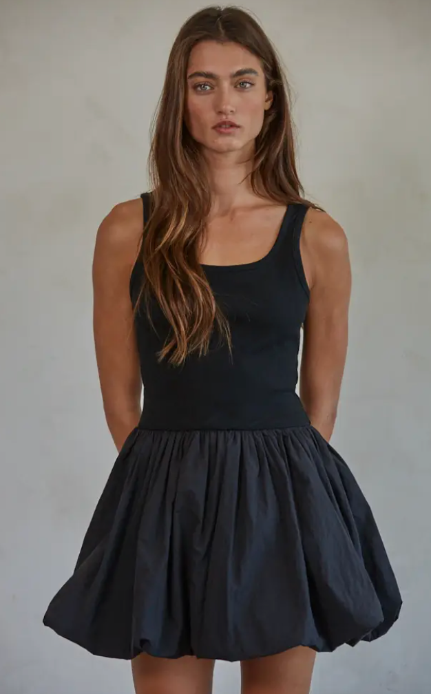 BY TOGETHER BUBBLE MINI DRESS