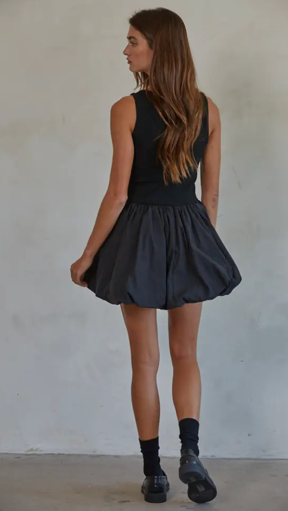 BY TOGETHER BUBBLE MINI DRESS