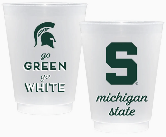 CANVAS STYLE MSU FROSTED CUPS