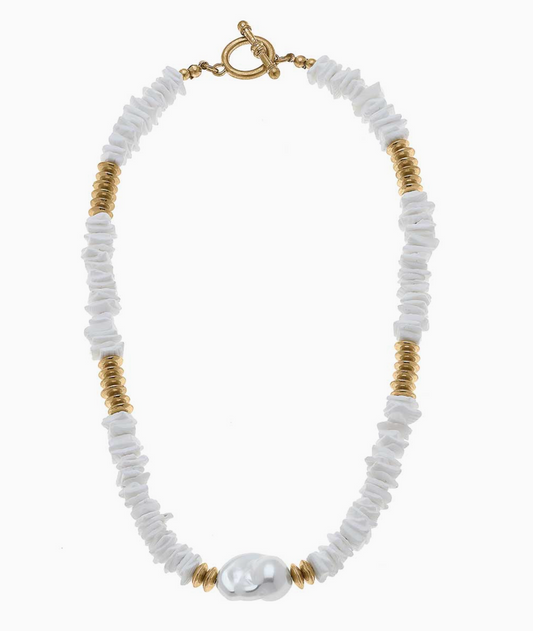 CANVAS STYLE SHELLY NECKLACE