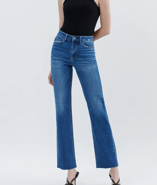FLYING MONKEY FED-EXTRA STRAIT HIGH RISE JEANS