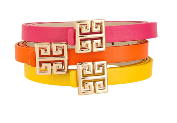 DOWNTOWN GREEK KEY BELT