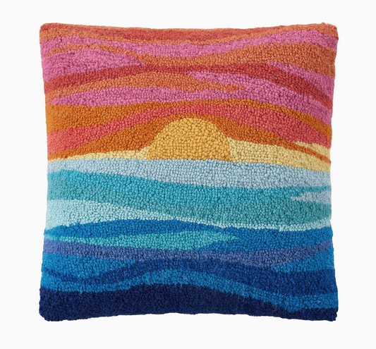 PEKING HANDICRAFT SUNSET HOOK PILLOW