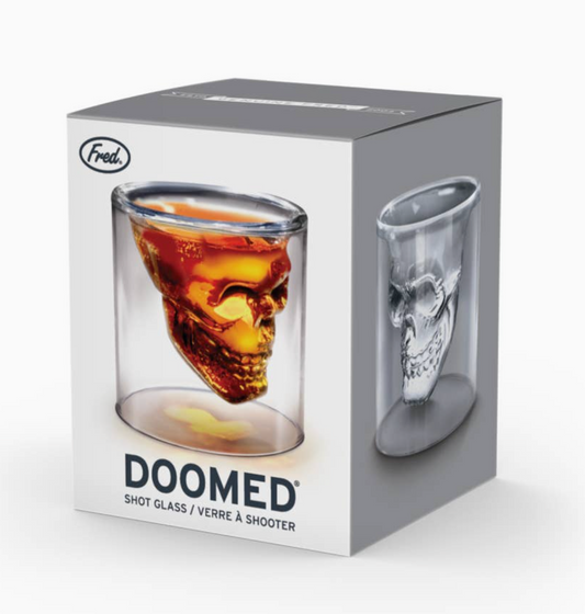 FRED DOOMED SKULL SHOT GLASS