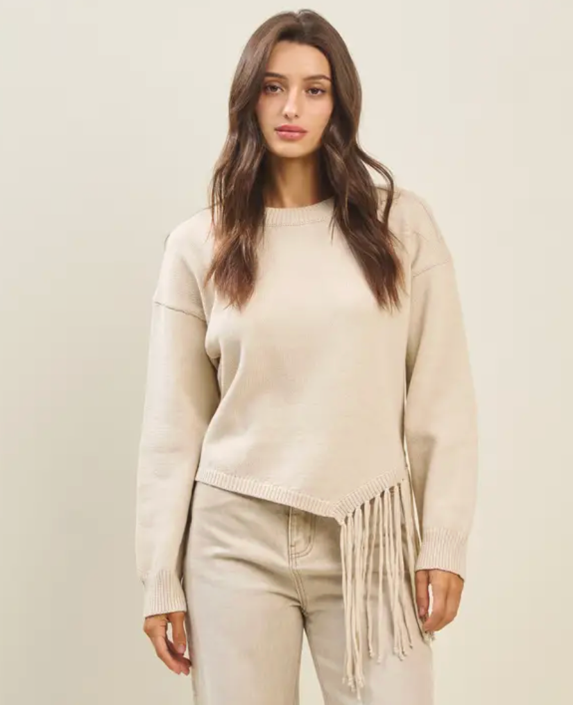 ABLE ASHLEY FRINGE SWEATER