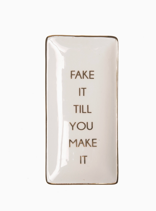 TOTALEE GIFT FAKE IT TRINKET DISH