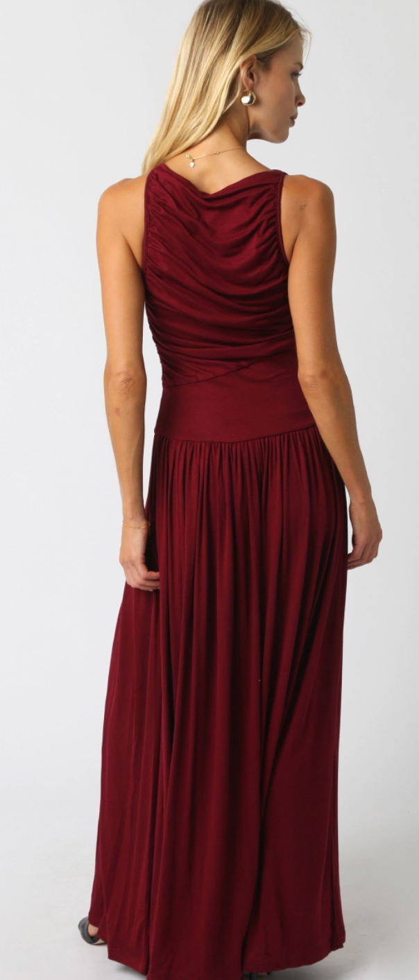OLIVACEOUS CABERNET KISS DRESS