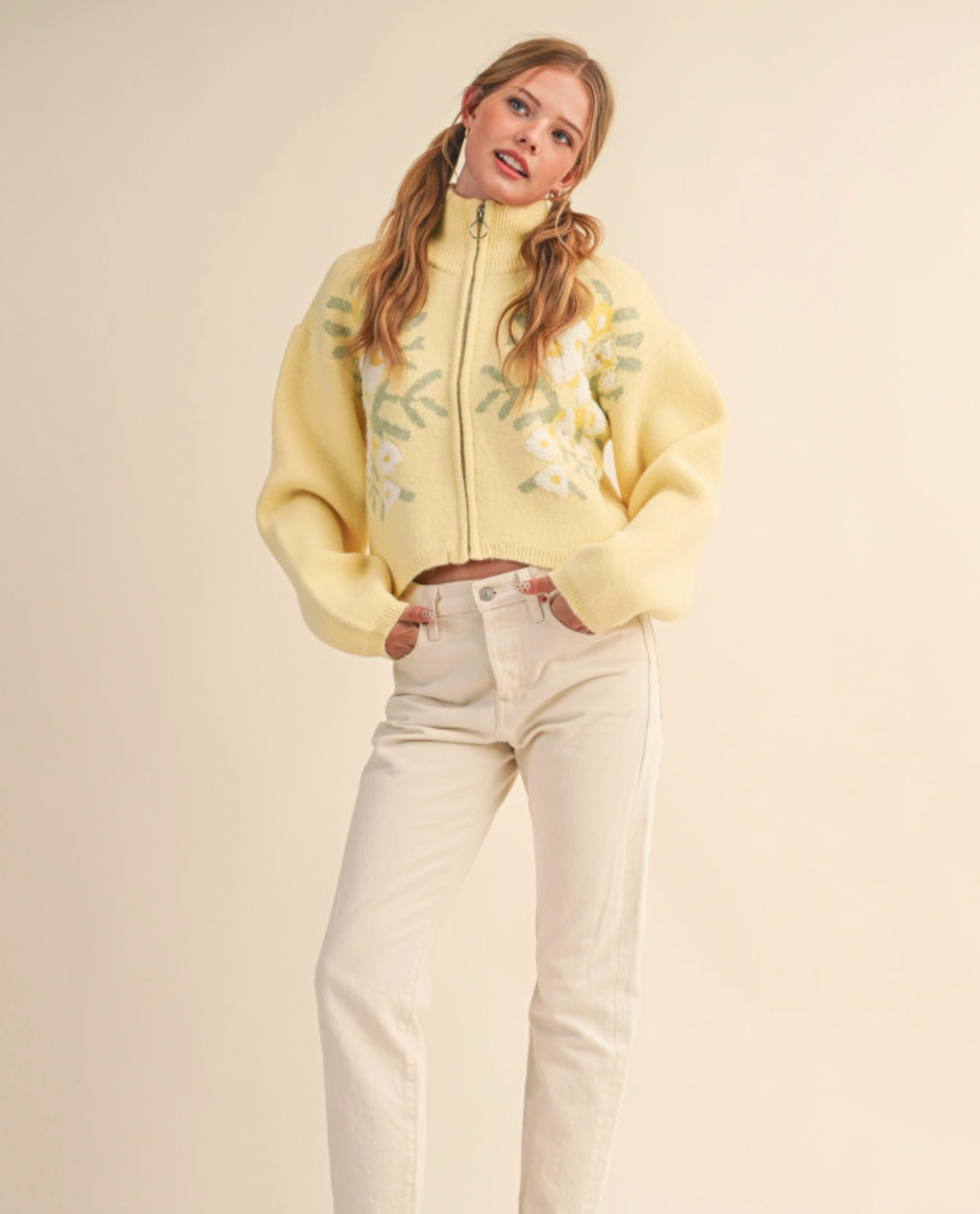 &MERCI SUNBEAM BLOOM SWEATER