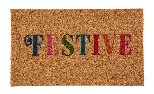 SHIRALEAH HOLIDAY DOORMAT