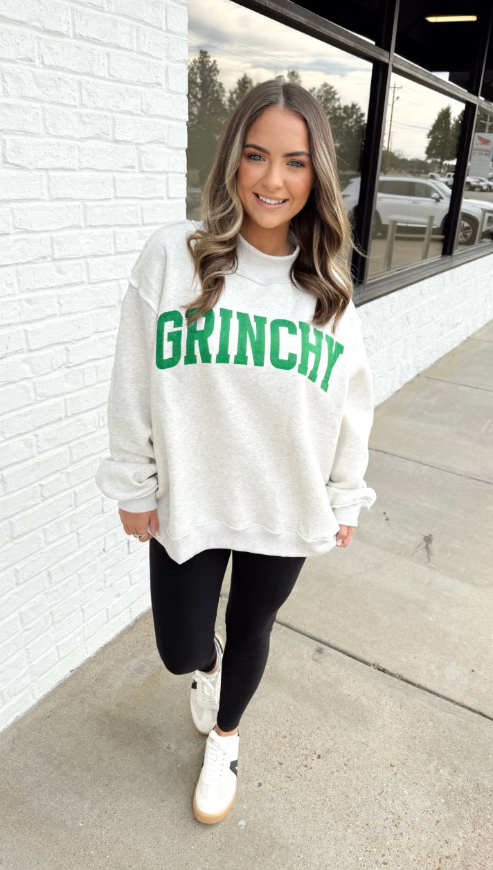 BUCKETLIST NAUGHTY GRINCH SWEATER