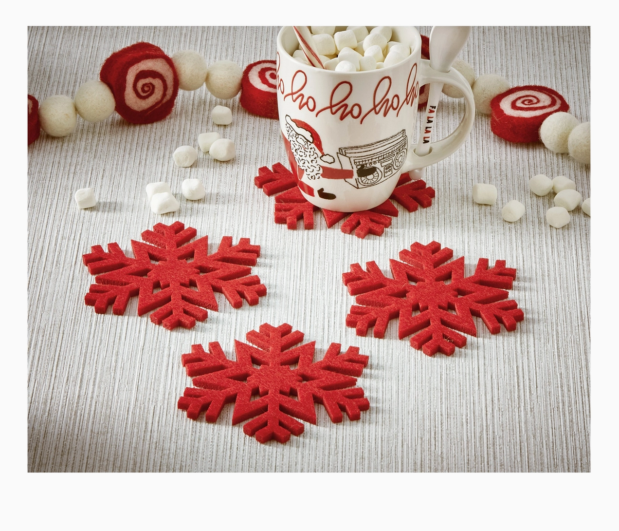 TAG SNOWFLAKE COASTERS