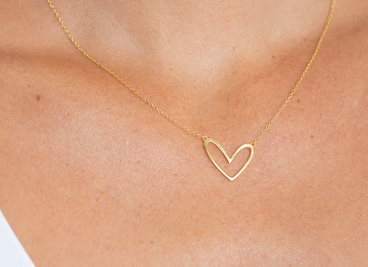 SAHIRA ABIGAIL OPEN HEART NECKLACE