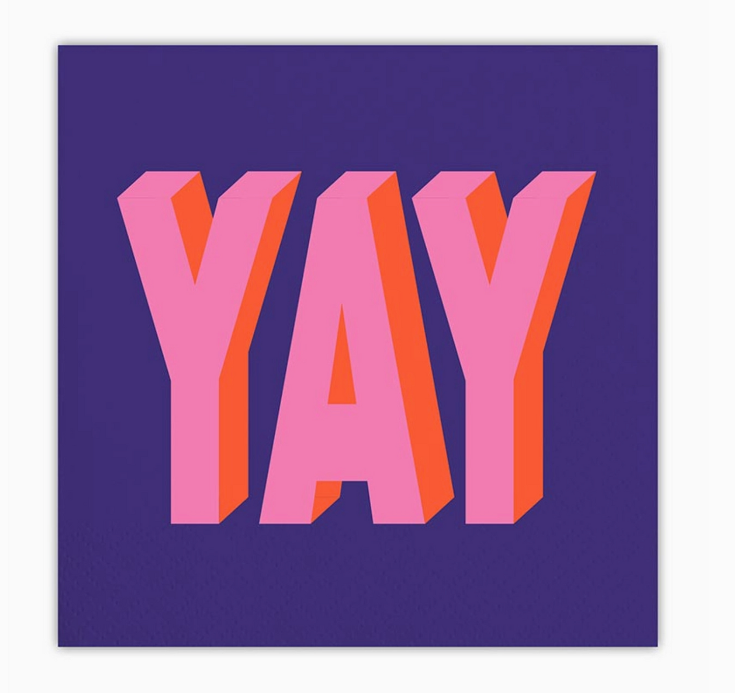 SLANT YAY COCKTAIL NAPKINS